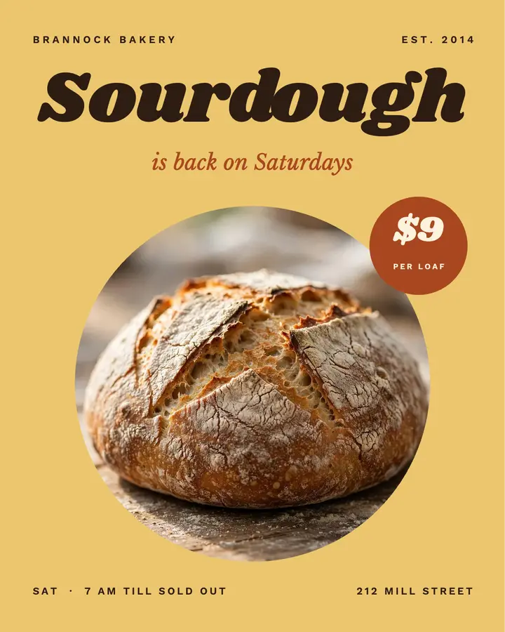 Saturday sourdough template
