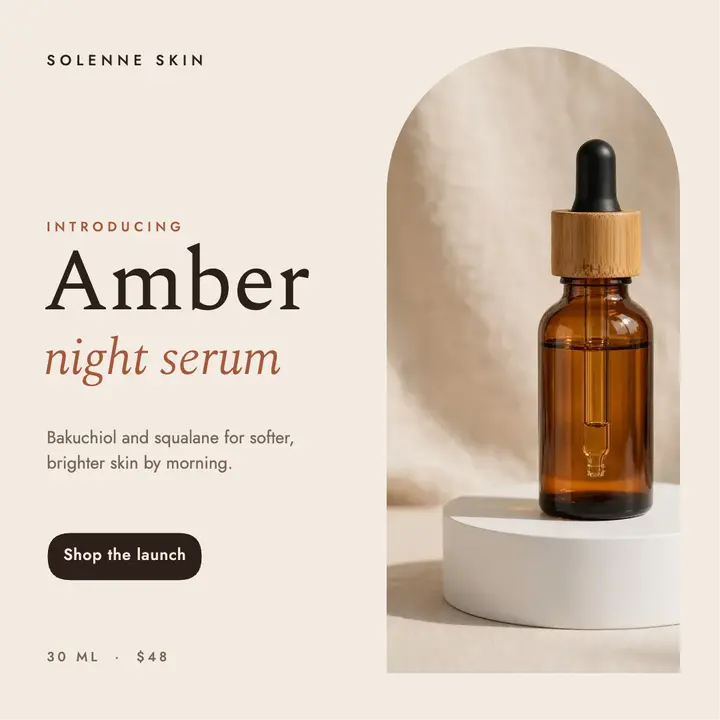 Amber serum template