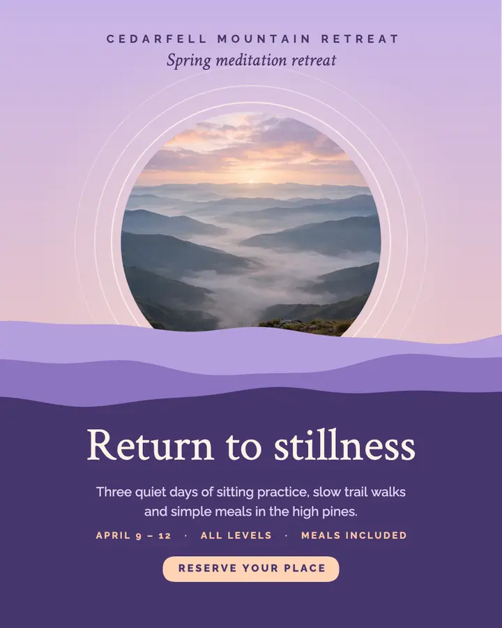 Sunrise ridge meditation retreat template