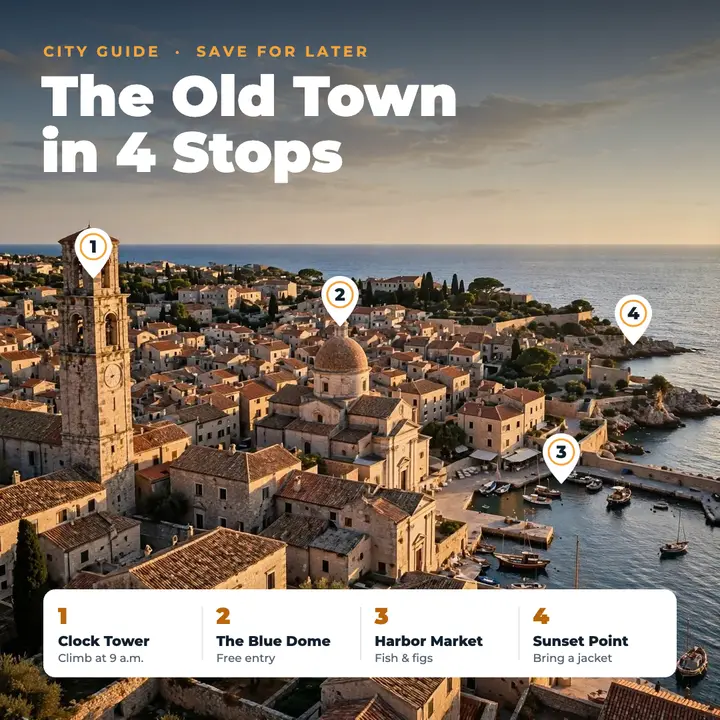 Old town pin map guide template