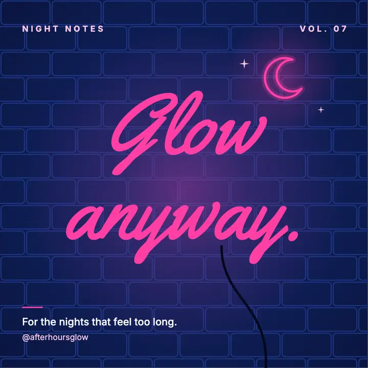 Neon tile quote template