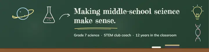 Chalkboard teacher LinkedIn banner template