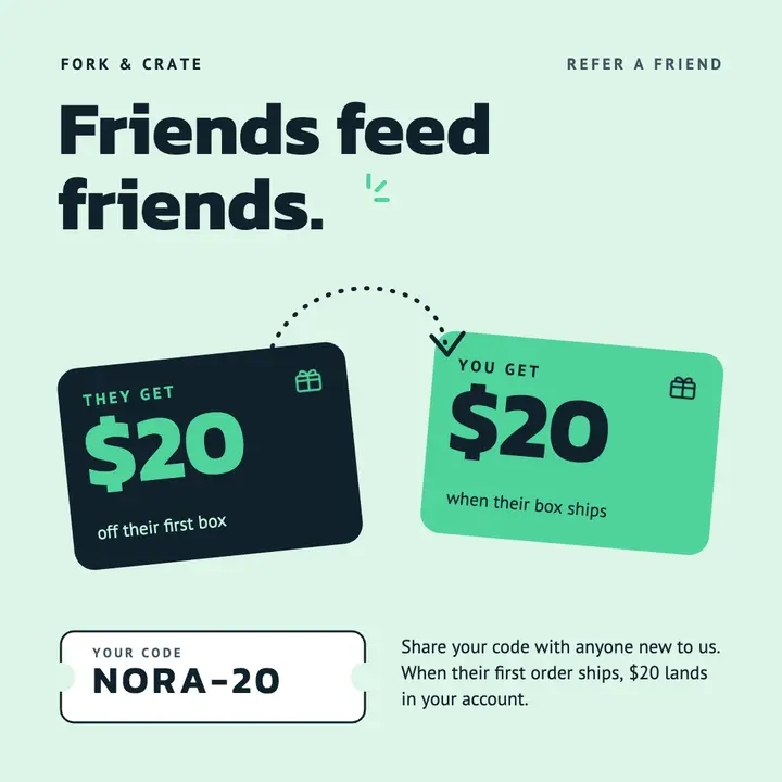 Give and get referral cards template