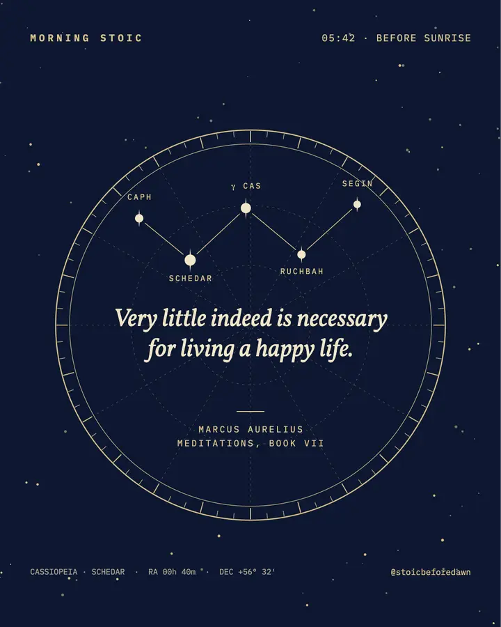 Constellation stoic quote post template