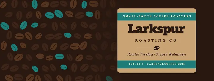 Kraft label coffee roaster Facebook cover template