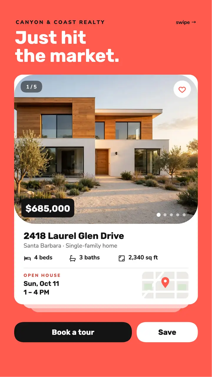 App card new listing story template