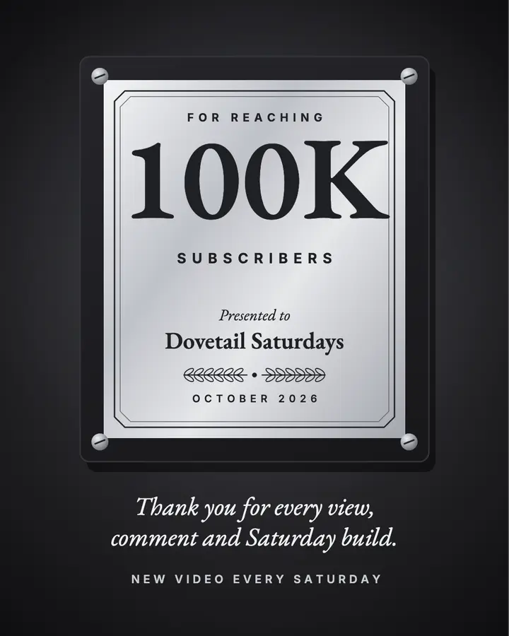 Award plaque 100K milestone post template