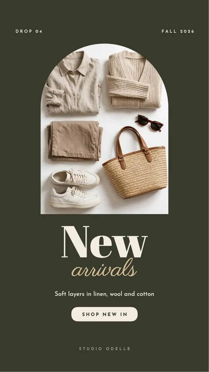 New arrivals template