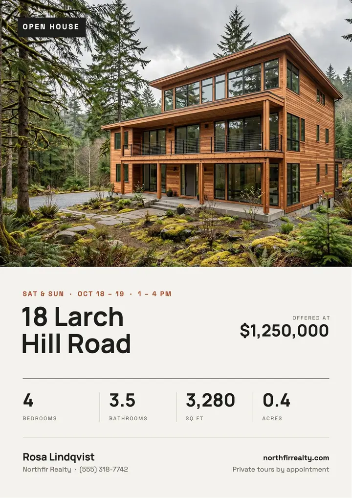 Open house template