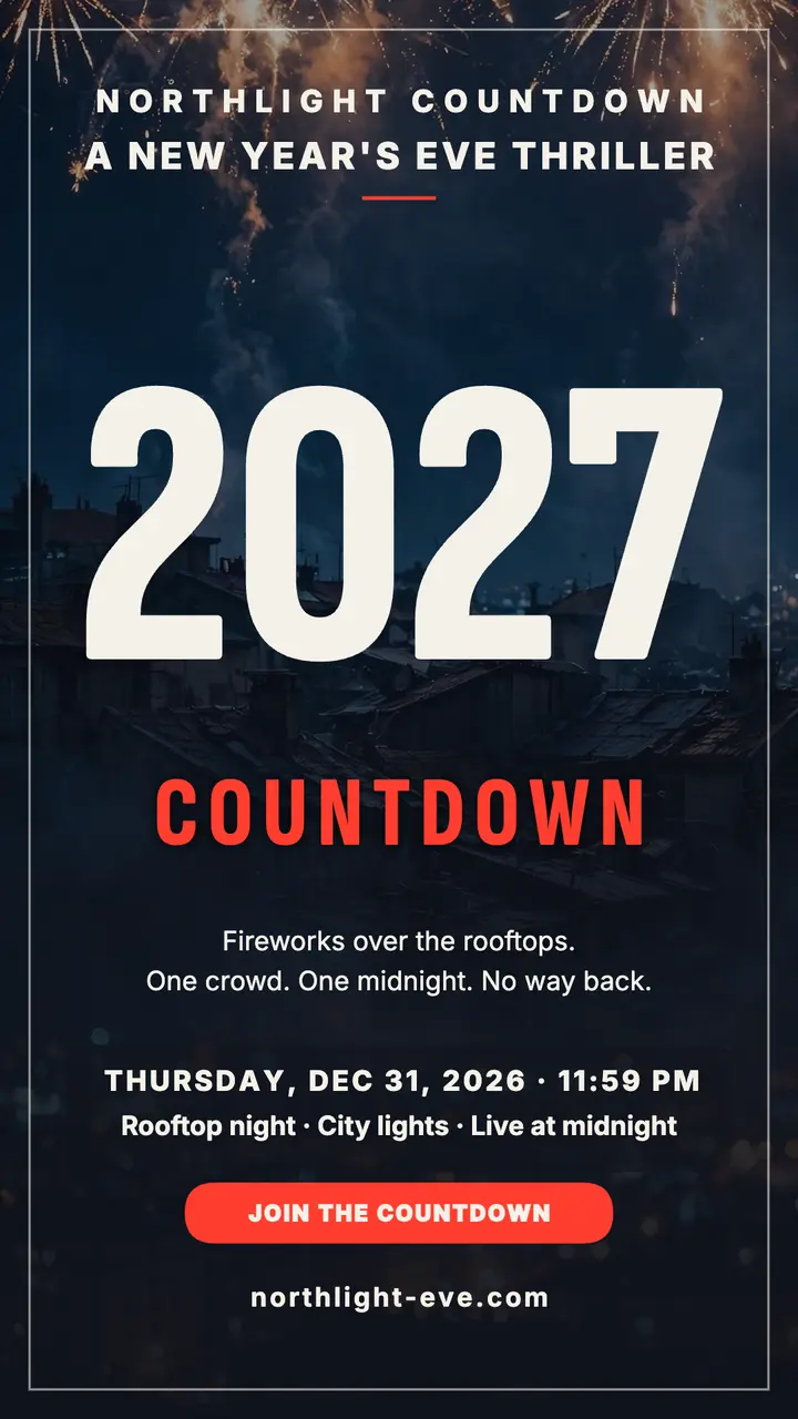 Northlight Countdown 2027 thriller story: new year countdown story template