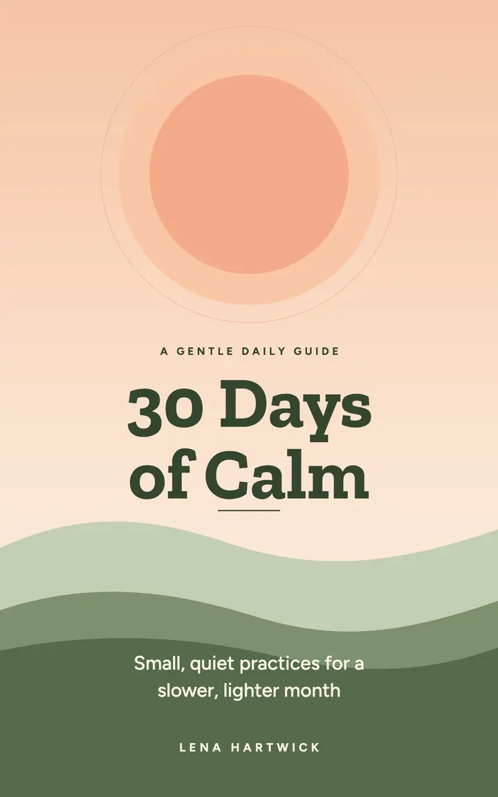 30 Days of Calm e-book cover template