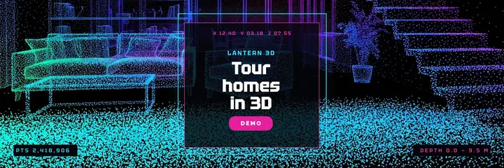 Lantern 3D home scan point cloud X header template