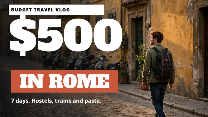 $500 in Rome vlog template