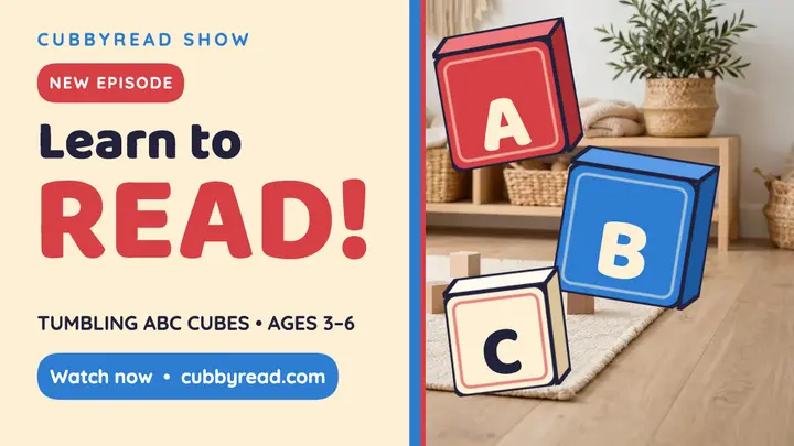 Cubbyread Show ABC cubes thumbnail template