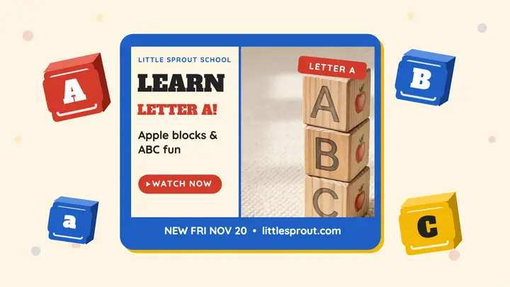 Little Sprout phonics ABC blocks thumbnail template
