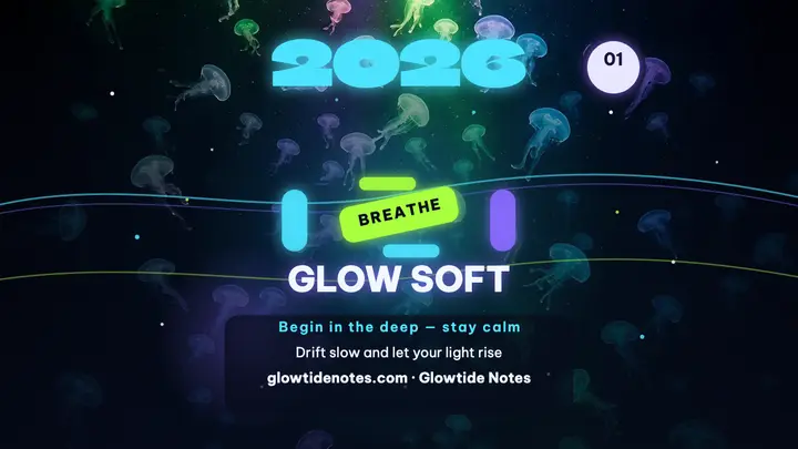 Glowtide deep sea New Year quote thumb template