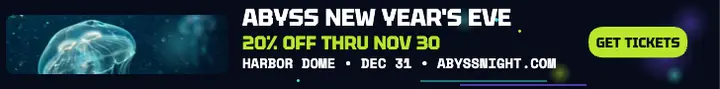 Abyss New Year's Eve glow party sale leaderboard template