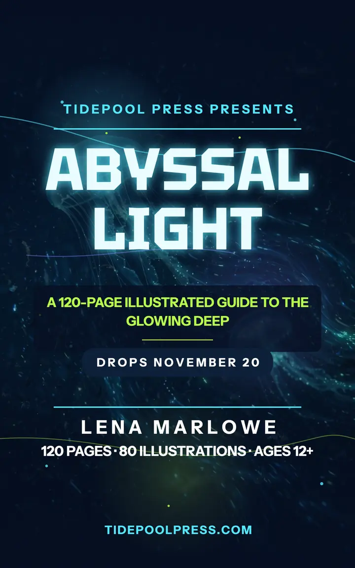 Abyssal Light deep sea ebook launch cover template