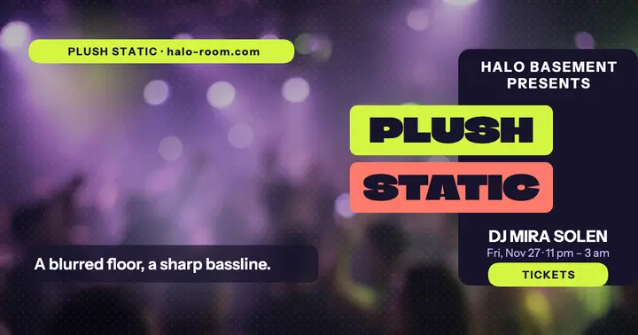Plush Static DJ night haze post template