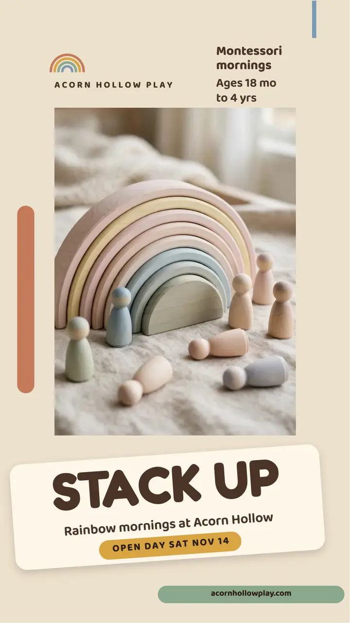 Acorn Hollow rainbow playgroup story template
