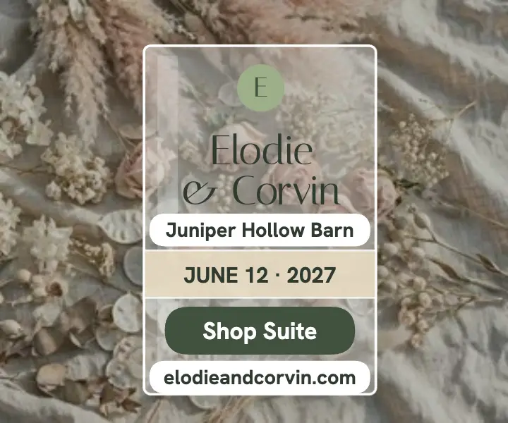 Elodie and Corvin acrylic suite ad template