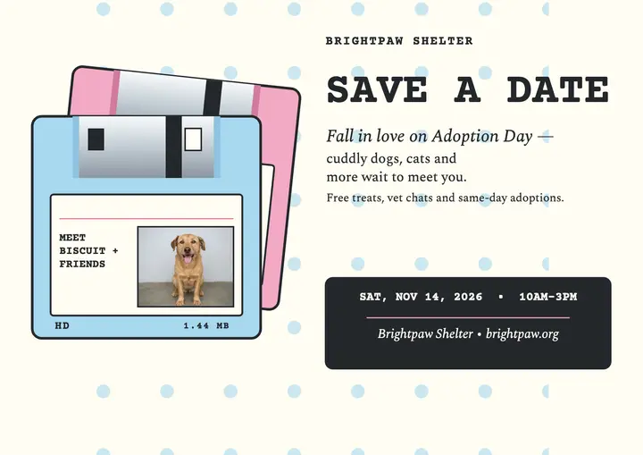 Brightpaw adoption day floppy certificate template