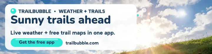Trailbubble sunny trails billboard template