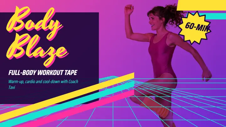 Body Blaze aerobics tape thumbnail template