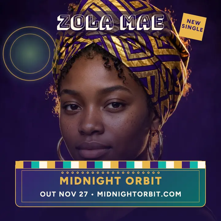 Zola Mae Midnight Orbit single cover template
