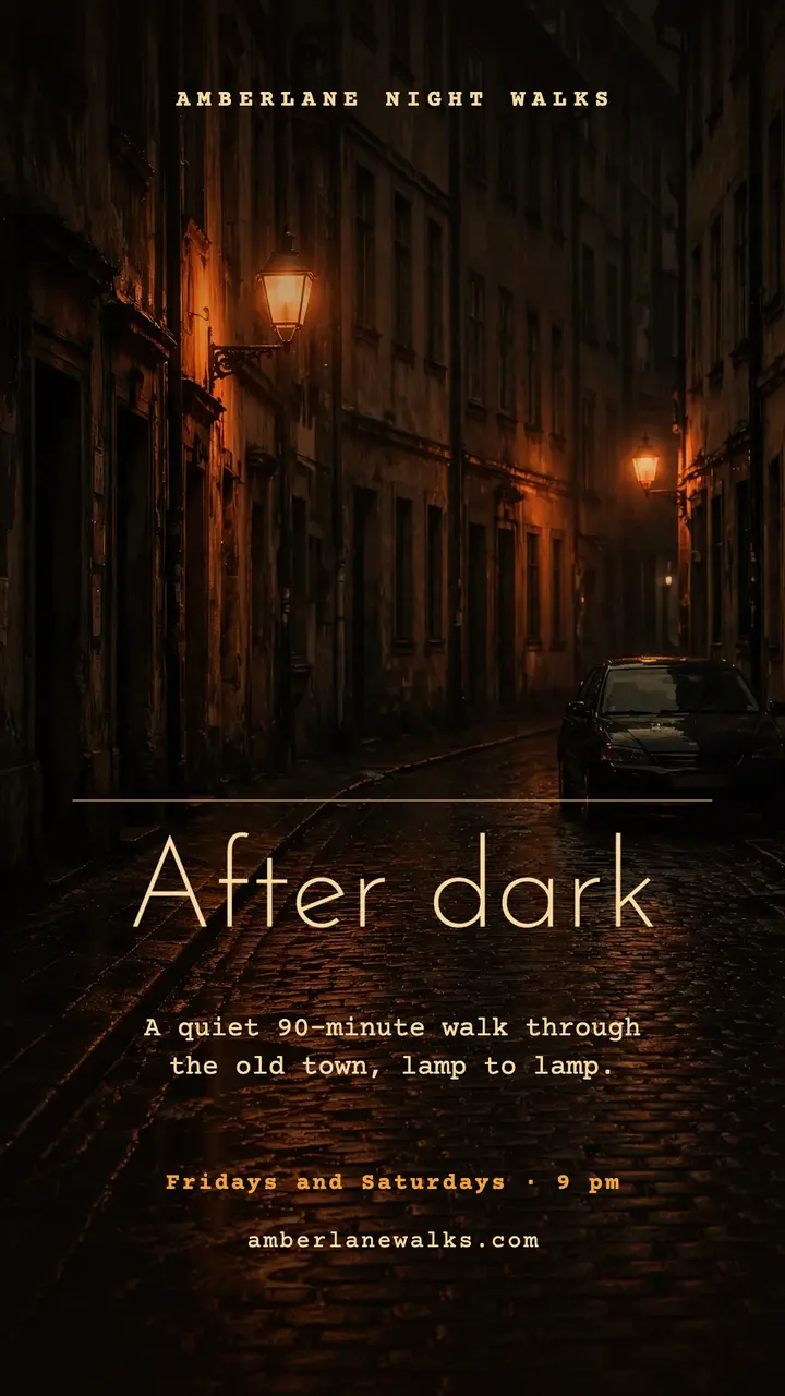 Amberlane Night Walks story template