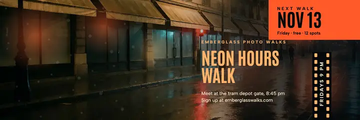 Emberglass night photo walk X header template
