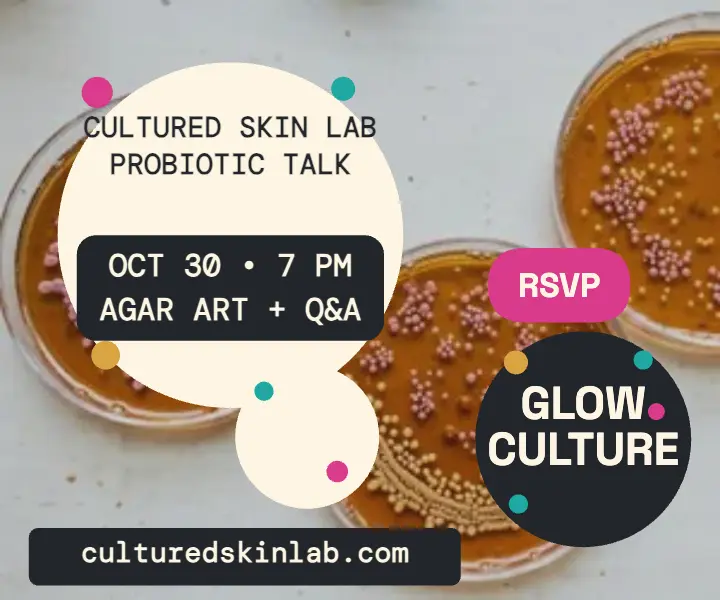 Cultured Skin Lab glow culture ad template