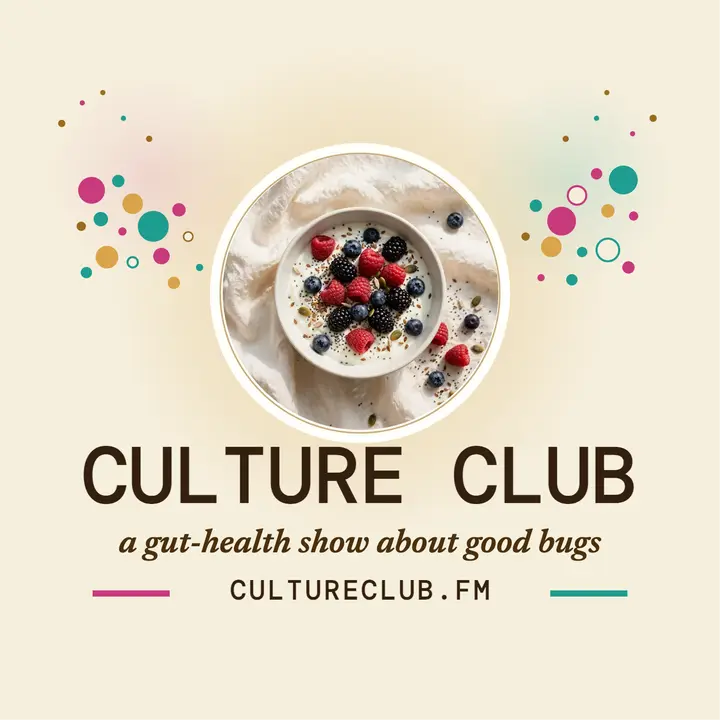 Culture Club gut health podcast cover template