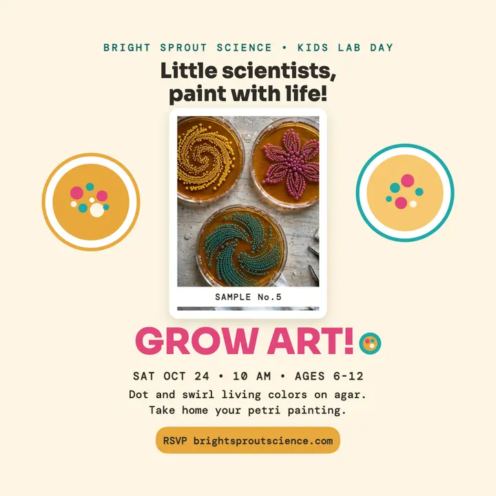 Bright Sprout agar art kids day template