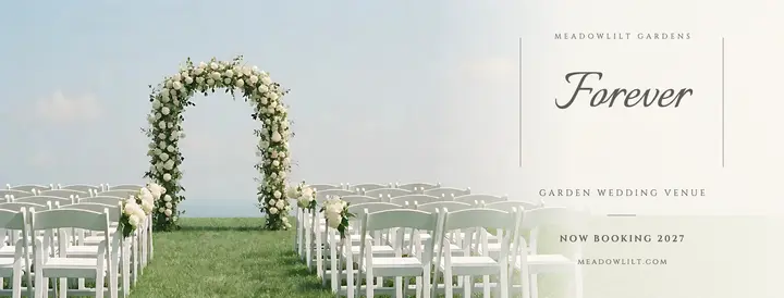 Meadowlilt Gardens wedding venue cover, airy film template