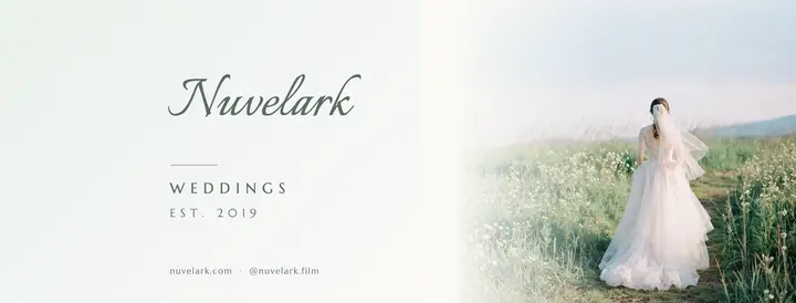 Nuvelark film wedding photographer cover template