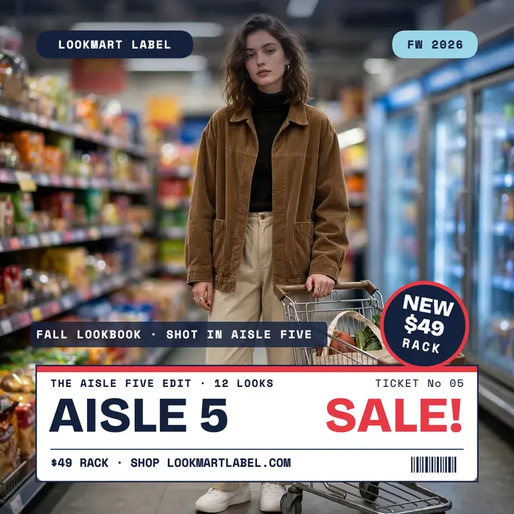 Lookmart Label Aisle Five lookbook post template