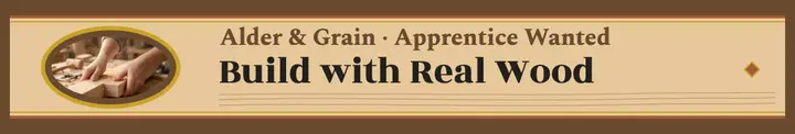 Alder and Grain apprentice hiring cover template
