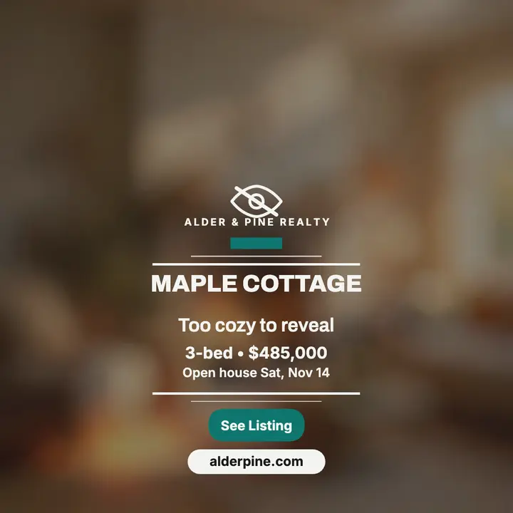 Alder and Pine blurred cottage teaser template