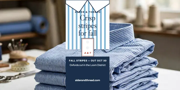 Alder and Thread fall stripes post template