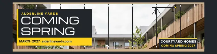 Alderline Yards coming spring hoarding banner template