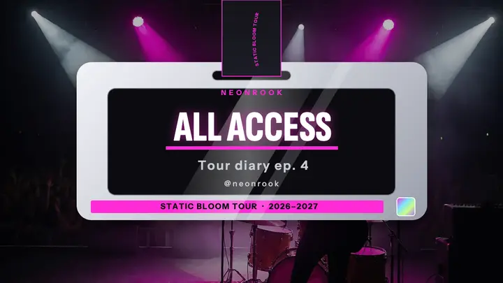 All Access tour diary thumbnail, backstage pass template