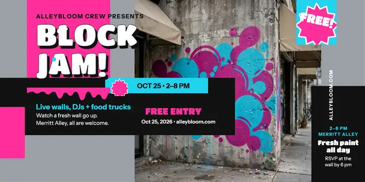 Alleybloom block jam party post template