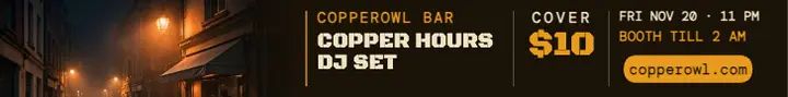 Copperowl Bar DJ night leaderboard template