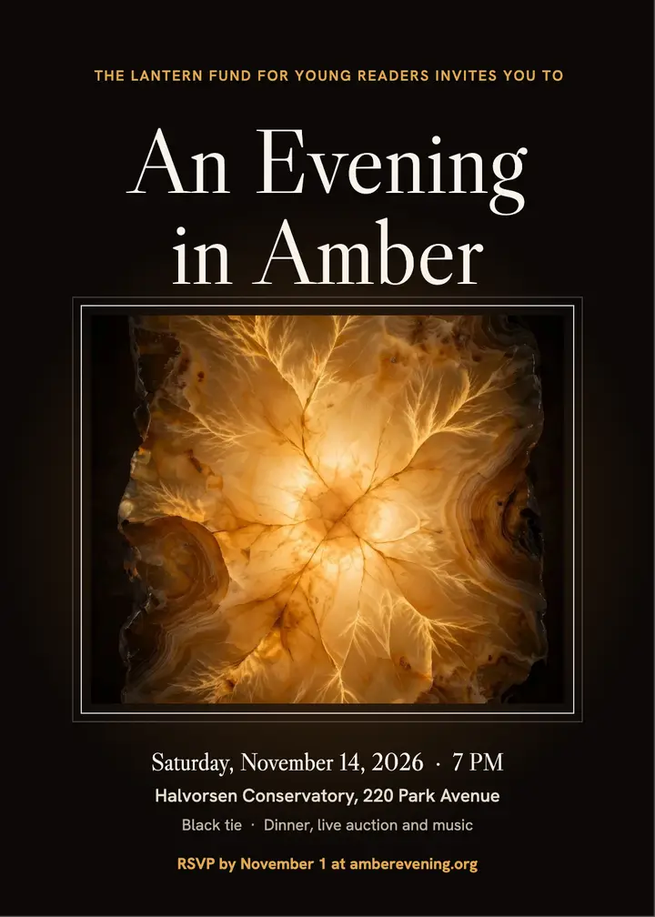 An Evening in Amber charity gala invitation template