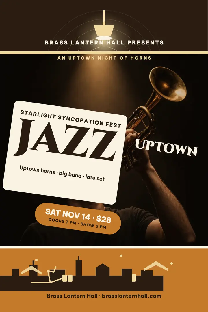 Starlight Syncopation jazz fest poster template