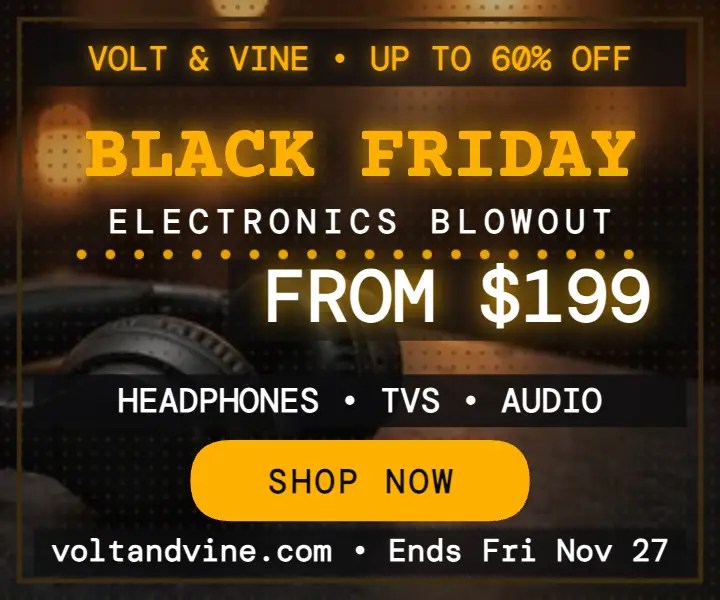 Volt and Vine Black Friday LED ad template