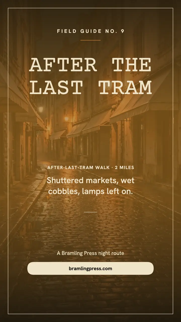 After-Last-Tram Walk amber night story template