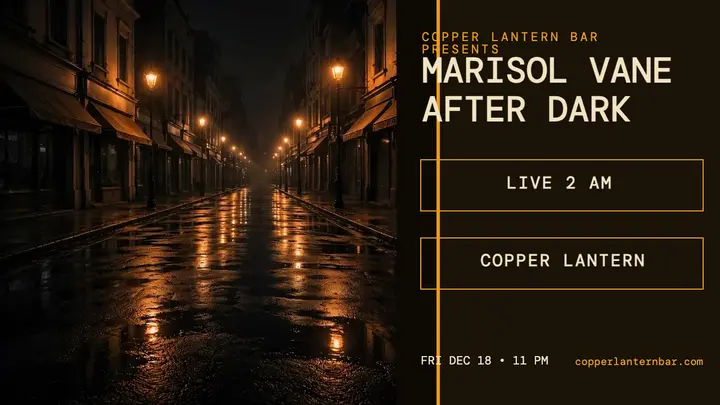 Marisol Vane late night DJ thumbnail template