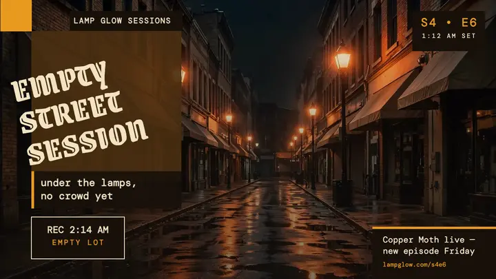 Lampglow street session thumbnail template